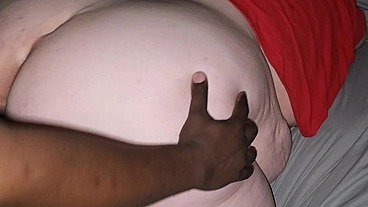 Ssbbw bam gobbled and takes her step brother's fat black cock