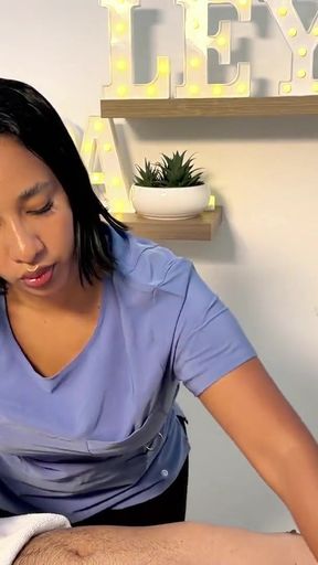 Leyne Rodriguez: Small Penis Humiliation Bodywork Session   Clip 2