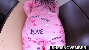 My Inexperienced Stepdaughter Wet Pussy Walls Breaking Open From Deep Big Cock Fucking! Busty Black Slut Sheisnovember Fuck By Excited Stepdad, Big Boobs and Nipples Aroused In Her Onsie Pjs, Moaning From Hardcore BBC On Floor by Msnovember
