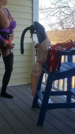 DeeDeeSlut69 in a Pink Skirt and White Top   Clip 1