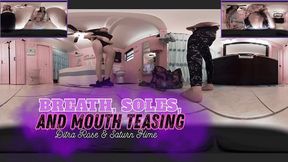 VR Size-Domination: Two Giantesses Ditria Rose and Saturn Hime + One Tiny - 4K