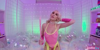 Hot Barbie Girl Kay Lovely Masturbating and Sucking Dick
