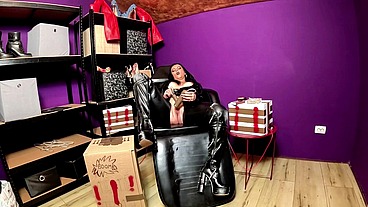 TNT Leather Mistress. Smoking, Explosive Fantasy, Masturbation and BOOM Countdown