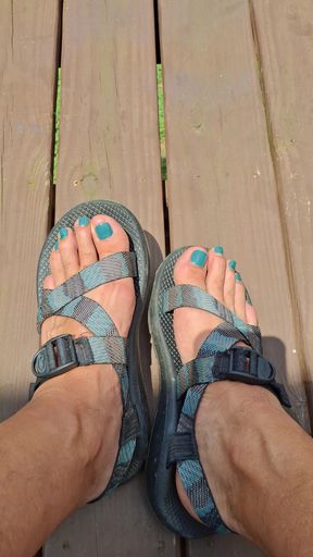Take off my sandals and let me put my toes in your mouth
