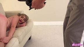 bts: brian omally finger-fucks anna mae open under studio lights!