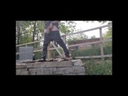 FTM Standing Fire Pit Pee Spray