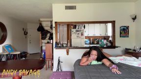 Asian girlfriend dominated WMAF Amateur couple