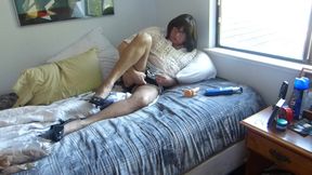 Sissy Whore in a tart skirt