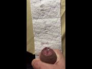 Earl Smile Big Cumshot Heavy Load On Toilet Paper