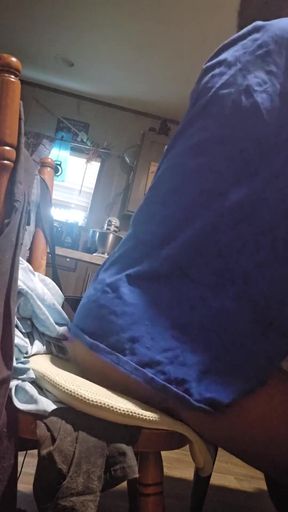 Jerking off in the Kitchen