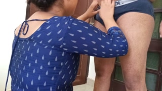 Jija and saali ne kiya doggy style me sex jad Ghar pe koi nahi tha thab jija ne saali ko pela hindi