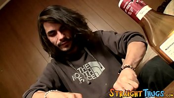 Shaggy straight dude shows his twink ways while wanking