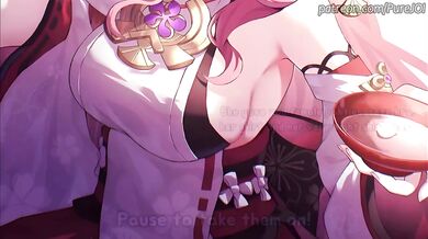 Yae Miko Sissy JOI Obedience Training Ass Spanking Femdom