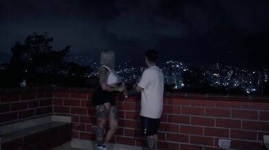 Hot Colombian Milf Big Ass Big Tits Big Cock Amateur Blowjob Outside Medellin