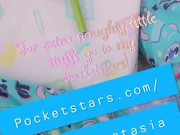 POV peeing and playing in fresh diaper