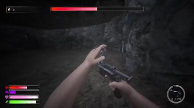 Demon girl exercises then gushes in missionary creampie while gaming