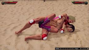 Bambi Bimbo VS Kyla (Naked Fighter 3D)