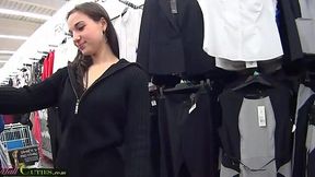 Seductive Czech newbie takes naughty adventure in public