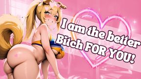 Your Jealous Cheerleader Dog Girlfriend Catches You TEXTING Another Dog Girl [F4M][Erotic Audio RP]