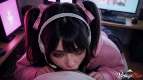 my fans streamer invited her grandfather to fuck her on stream [ai]