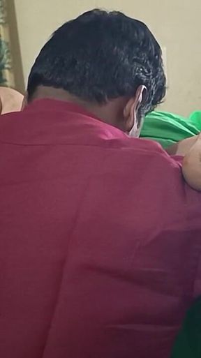 Desi Aunty Hot Fucking with Opposite Home Boy in Bed