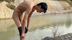 Abandoned quarry for some swim