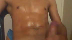 Masturbating
