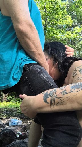 Dick Slapped and Cock Gagged Suck a Dirty Hag