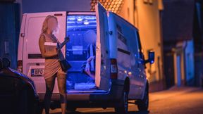 ”Sexy Blonde Takes It All: Van Encounter with Explicit Details!”