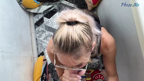 Dirty Blonde Bimbo Gets Face Ripped Open