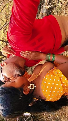 Forest outdoor Indian desi village bhabhi sexy look suking hot boy land, outdoor village blowjob creampi - hot girl&hellip;   Clip 1