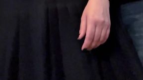 A Strange Perv Cumm in My Panties in the Subway