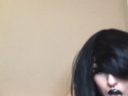 Sexy ass emo babe tease