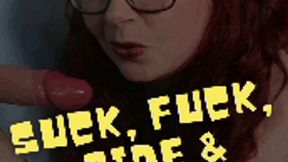 Suck, Fuck, Ride & Squirt -Stick On Dildo 1080p