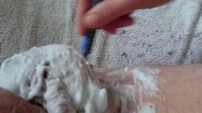 pflegerisch erregende rasur vom arschloch und hodensack