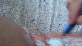 pflegerisch erregende rasur vom arschloch und hodensack