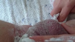 pflegerisch erregende rasur vom arschloch und hodensack