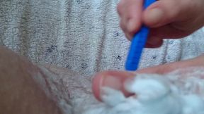 pflegerisch erregende rasur vom arschloch und hodensack