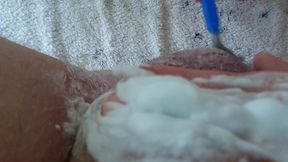 pflegerisch erregende rasur vom arschloch und hodensack