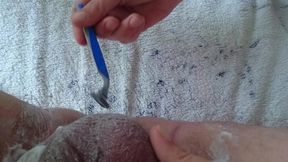 pflegerisch erregende rasur vom arschloch und hodensack