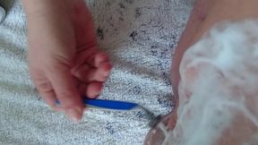 pflegerisch erregende rasur vom arschloch und hodensack