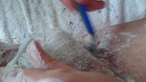 pflegerisch erregende rasur vom arschloch und hodensack