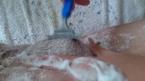 pflegerisch erregende rasur vom arschloch und hodensack