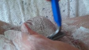 pflegerisch erregende rasur vom arschloch und hodensack