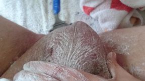 pflegerisch erregende rasur vom arschloch und hodensack