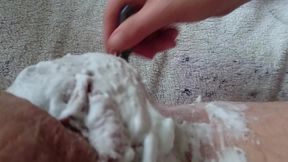 pflegerisch erregende rasur vom arschloch und hodensack