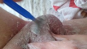 pflegerisch erregende rasur vom arschloch und hodensack