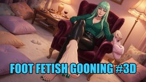 Foot Fetish Gooning #3D: Pampered Sole Eclipse (Animated, Music, Text)