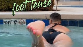 hot tub foot tease