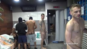 amazing bisex gang bang with straight hidden face fucking gay